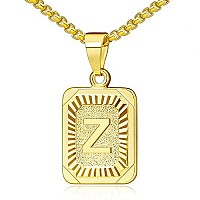 Jsjoy Gold Initial Necklace For Women Gold Pendant Initial Necklaces Monogram Letter Z Necklace Gold Boys Necklaces