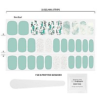 Dashing Diva Gloss Nail Strips - Desert Quartz Uv Free, Chip Resistant, Long Lasting Gel Nail Stickers Contains 32 Nail Wraps, 1 Prep Pad, 1 Nail File