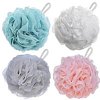 4 Pieces Shower Sponge 75G Bath Loofahs Xl Body Wash Sponge Loufas Shower Scrubber For For Bathing