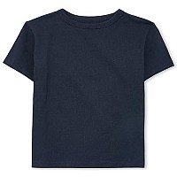 The Childrens Place Boys Uniform Basic Layering Tee T Shirt, New Navy, Small Us