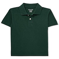 The Childrens Place Boys Uniform Pique Polo, Spruceshad, Xl (14 Husky)