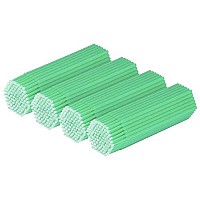 Tifanso 400Pcs Micro Brush, Micro Swabs For Eyelash Extension, Disposable Micro Applicator Brush Micro Eyelash Swabs Green(Head Diameter: 20Mm)