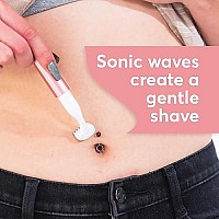 About Face Beauty Sonic Complete Beauty-Wand, Facial Razor & Exfoliator, Includes 3 Blades, Pink