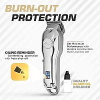 Fagaci Professional Hair Clippers with Extremely Fine Cutting, Cordless Hair Clippers for Men Professional, Barber Clippers for Hair Cutting Kit, Electric Mens Hair Clippers, Maquina de Cortar Cabello