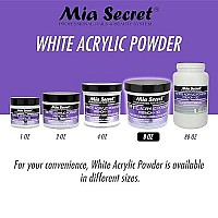 Mia Secret White Acrylic Powder (8Oz)