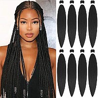 Braiding Hair 30 Inch 8 Packs Hair Extensions Professional Synthetic Braid Hair Crochet Braids, Soft Yaki Texture, Hot Water Setting (30 Inch (Pack Of 8), 2)