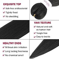 Braiding Hair 30 Inch 8 Packs Hair Extensions Professional Synthetic Braid Hair Crochet Braids, Soft Yaki Texture, Hot Water Setting (30 Inch (Pack Of 8), 2)