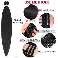 Braiding Hair 30 Inch 8 Packs Hair Extensions Professional Synthetic Braid Hair Crochet Braids, Soft Yaki Texture, Hot Water Setting (30 Inch (Pack Of 8), 2)