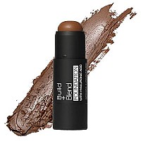 Palladio Build Blend Foundation Stick, Medium Coverage Buildable Contour Stick For Face, Ultra Blendable Creamy Formula For A Natural Shine Free Finish, Professional Makeup For Perfect Look, 025 Ounce (Warm Brown)