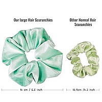 Whaline Macaron Theme Hair Scrunchies Large Velvet Elastic Scrunchy Bobbles Ice Cream Color Hair Bands Soft Hair Ties Hair Accessories For Girls Women, 6 Colors