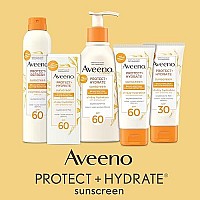 Aveeno Protect + Hydrate Moisturizing Body Sunscreen Lotion With Broad Spectrum Spf 60 & Prebiotic Oat, Weightless, Paraben-Free, Oil-Free & Oxybenzone-Free, Pump Bottle, 120 Ounces