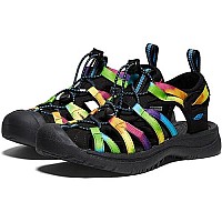 Keen Womens Whisper Closed Toe Sport Sandals, Original Tie Dye, 7