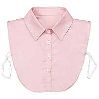 Fake Collar Detachable Dickey Collar Blouse Half Shirts Peter Pan Faux False Collar For Women Girls Favors, Pink