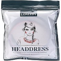 Loneedy 17 Inch Leather Hard Headband Wide Headband Padded Headband Hairband For Women (Beige)