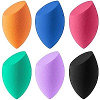 Makeup Sponge 6-Count Blender Beauty Sponge Foundation Blending Sponge