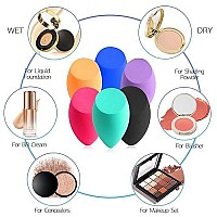 Makeup Sponge 6-Count Blender Beauty Sponge Foundation Blending Sponge