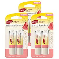 Carmex Comfort Care Lip Balm Stick with Colloidal Oatmeal in Watermelon Blast - 0.15 OZ, 2 Count (Pack of 3)