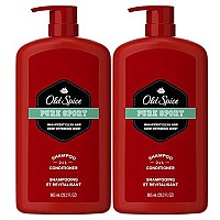 Old Spice Pure Sport 2In1 Shampoo And Conditioner For Men, Twin Pack, Lemon, 58.4 Fl Oz