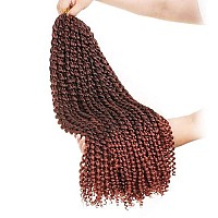 Leeven 24 Inch Long Water Wave Crochet Hair For Passion Twist 7 Packs Goddess Locs Crochet Hair Omber Copper Red Passion Twists Hair For Butterfly Locs Braids Hair For Women T350