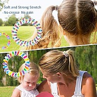 79Style 15Pcs Spiral Hair Ties Traceless Coil Hair Ties Rainbow Plastic Phone Cord Ponytail Holders For Girls Toddlers And Women Thick Thin Curly (3 Candy Colors -Large Size)