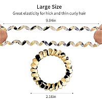 79Style 30Pcs Spiral Hair Ties No Crease Coil Hair Ties Spiral Ponytail Holder Plastic Scrunchies For Thick Curly Hair Girls Women (Leopard 10 Colors)