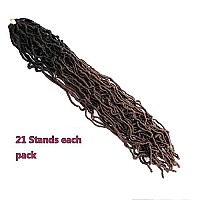 Soft New Faux Locs 36Inch 6Pack Super Long Goddess Locs Crochet Hair Natural Pre Looped Natural Crochet Braid Curly Wave Braiding Hair36Inch T30