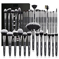 Beili Makeup Brushes 40Pcs Professional Makeup Brush Set Premium Synthetic Kabuki Foundation Blending Face Powder Blush Concealers Eye Shadows Make Up Brushes Kit