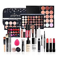 All In One Makeup Kit Makeup Kit For Women Full Kit Multipurpose Makeup Kit-Makeup Brush Set,Eyeshadow Palette,Lip Gloss Set, Makeup Bag,Eyebrow Pencil,Mascara And Face Makeup