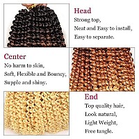 Leeven 18 Inch 3 Tones Water Wave Passion Twist Crochet Braids Hair For Butterfly Locs Hot Water Setting Ombre Brown To Blonde Passion Twist Crochet Braiding Hair 6 Packs Long Bohemian Braids Hair