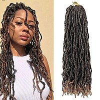 Umylar New Faux Locs Crochet Hair 24 Inch,7 Packs Extensible Soft Locs Goddess Crochet Hair, Pre-Looped Soft Locs Synthetic Crochet Hair For Black Women(24Inch,1B27)