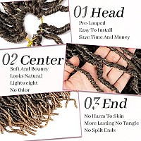 Umylar New Faux Locs Crochet Hair 24 Inch,7 Packs Extensible Soft Locs Goddess Crochet Hair, Pre-Looped Soft Locs Synthetic Crochet Hair For Black Women(24Inch,1B27)