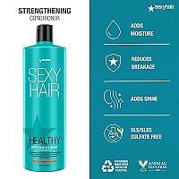 SexyHair Anti-Breakage Conditioner 33.8 Oz - Strengthens Hair