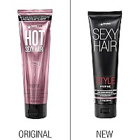 SexyHair Heat Protection Blow Dry Primer, 5.1 oz, Reduces Break