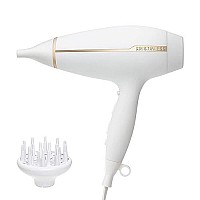 Kristin Ess Hair Iconic Style Professional Blow Dryer, Ionic Settings for Smoothing + Frizz Control, 2 Speeds, 3 Heat Settings, Dual Voltage, 1875W