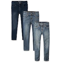 The Childrens Place Boys Stretch Skinny Jeans, Lt Med Stonetaft Washtide Pool, 18