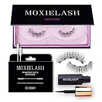 Moxielash Magnetic Eyelashes With Eyeliner Kit - Classy Bundle - Natural Looking False Eyelashes - Set Of Classy Lashes Magnetic Eyeliner Eyeliner Remover Swabs - Usa Owned - No Glue