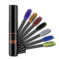 Eyret Waterproof Long-Lasting Colorful Mascara Purple Smudgeproof Fast Dry Eye Lashes Curling Lengthening Thick Eyelashes Paste Beauty Makeup For Women And Girls (4)