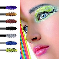 Eyret Waterproof Long-Lasting Colorful Mascara Purple Smudgeproof Fast Dry Eye Lashes Curling Lengthening Thick Eyelashes Paste Beauty Makeup For Women And Girls (4)