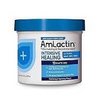 AmLactin Rapid Relief Restoring Body Cream - 12 oz Tub - 2-in-1 Exfoliator and Moisturizer for Dry Skin with 15% Lactic Acid and Ceramides for 24-Hour Moisturization