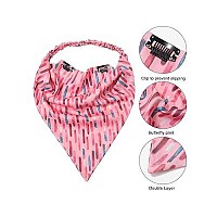 Awaytr Floral Head Kerchief Hair Scarf - 3Pcs Chiffon Hair Bandanas Print Floral Hair Scarf Headband With Hair Clip Kerchief Head Scarf Bandana For Women (Color Bar(Navypinkbeige))