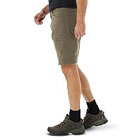 Wrangler Authentics Mens Performance Comfort Flex Cargo Short, Morel, 38