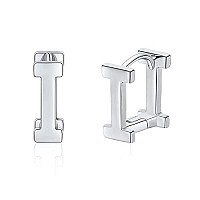 Initial Stud Earrings For Women Silver Plated Letter I Earrings Valentines Day Jewelry Gifts