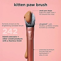 Real Techniques Brightening Concealer Makeup Brush + Eye Cream, Pink