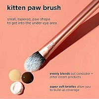 Real Techniques Brightening Concealer Makeup Brush + Eye Cream, Pink