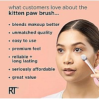 Real Techniques Brightening Concealer Makeup Brush + Eye Cream, Pink