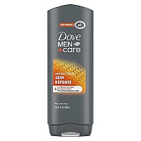 Dove Men+Care Antibacterial Skin Defense Body and Face Wash with 24-Hour Nourishing Micromoisture Technology Body Wash for Men, 18 oz