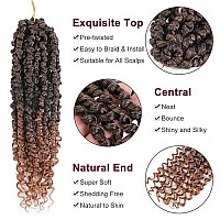 Passion Twist Hair - 8 Packs 12 Inch Passion Twist Crochet Hair For Women, Crochet Pretwisted Curly Hair Passion Twists Synthetic Braiding Hair Extensions (12 Inch 8 Packs, T30)