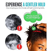 Bunzee Bands - Thick Hair Ties For Natural Hair - Curly Hair Accessories For Women - Patented Adjustable Hair Ties For Thick Hair - Perfect For Ponytails, Buns, Soft Locs, Dreads Afro Puffs