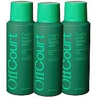 OffCourt Natural Body Spray for Men with Prebiotics - Deodorizing Mens Body Spray - Aluminum-Free Spray Deodorant for Entire Body with Clean Fig Leaves and White Musk Scent, 3.4 Ounce (Pack of 3)