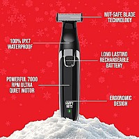 The Ballber Groin Hair Trimmer By Happy Nuts | Waterproof Rechargeable Hair Shaver For Men - No Nicks Or Cuts | Electric Hygiene Groomer